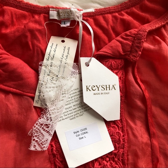 Coral - Flowy top - Picture 5 of 7